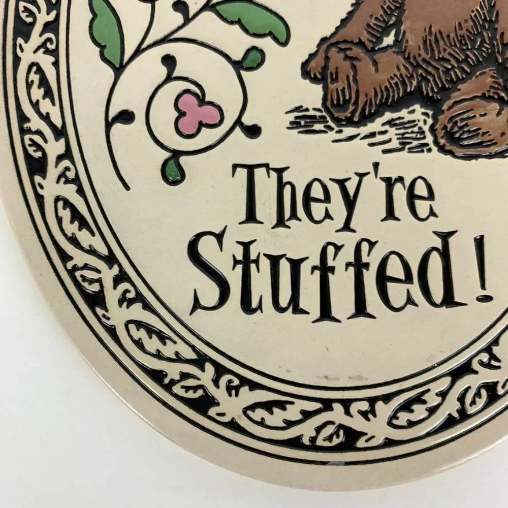 Spooner Creek Designs Please Don't Feed the Bears Wall Plaque Michael Macone USA